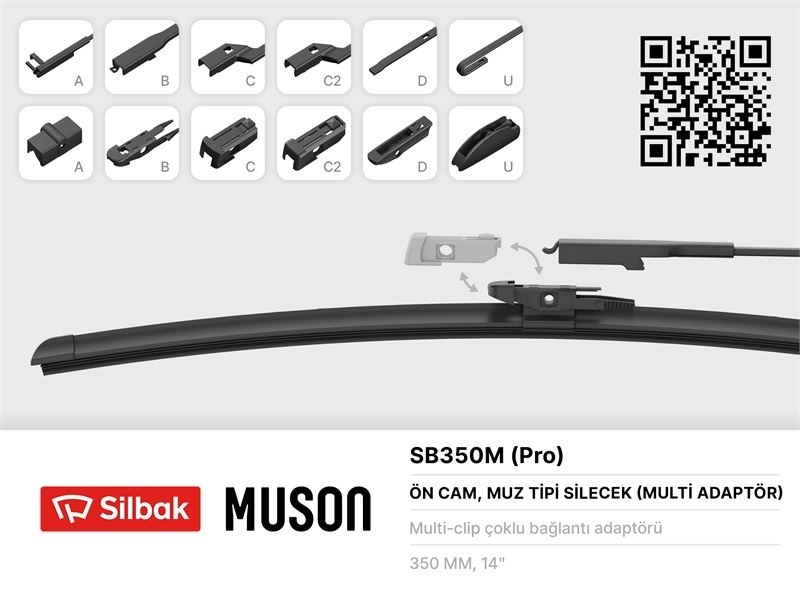 Ford Connect 2002-2013 Arka Silecek Süpürge (Tek Kapı Muz Tipi) Silbak Marka