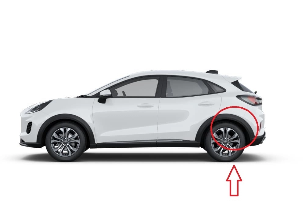 Ford Puma 2020- Arka Çamurluk Ağız Bakaliti Sol Tampon Tarafı (Dodik) Nokparts Marka