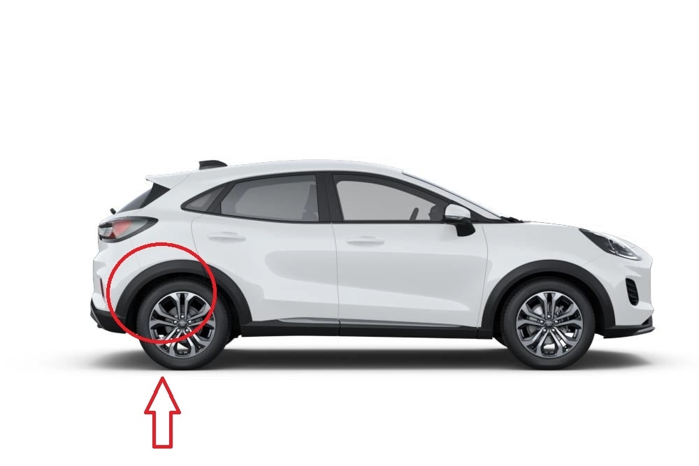 Ford Puma 2020- Arka Çamurluk Ağız Bakaliti Sağ Tampon Tarafı (Dodik) Nokparts Marka