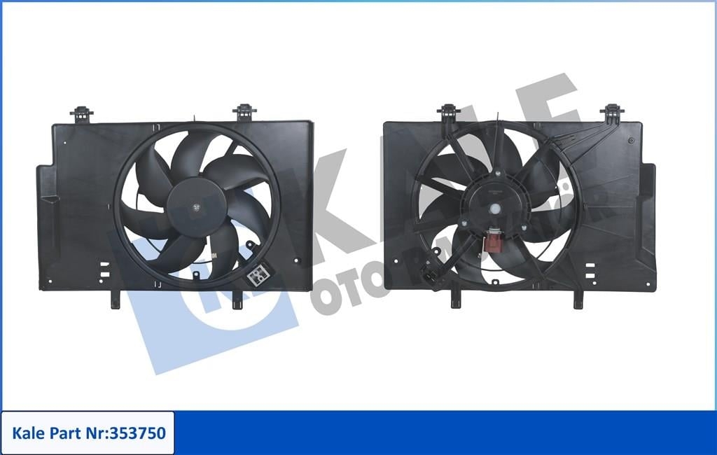 Ford Courier 2014-2018 Fan Motoru Komple +AC KALE Marka