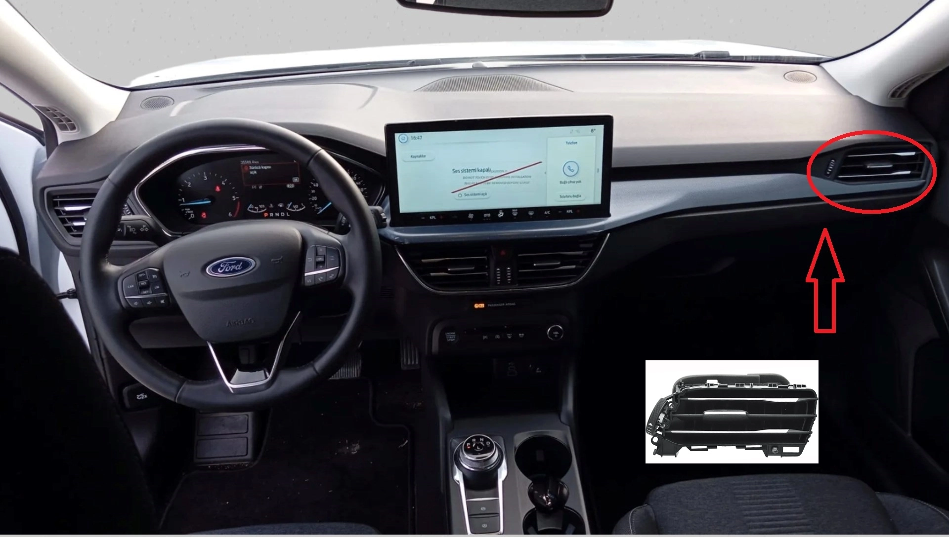 Ford Focus 2018-2025 Kalorifer Izgarası Sağ ORJİNAL Marka