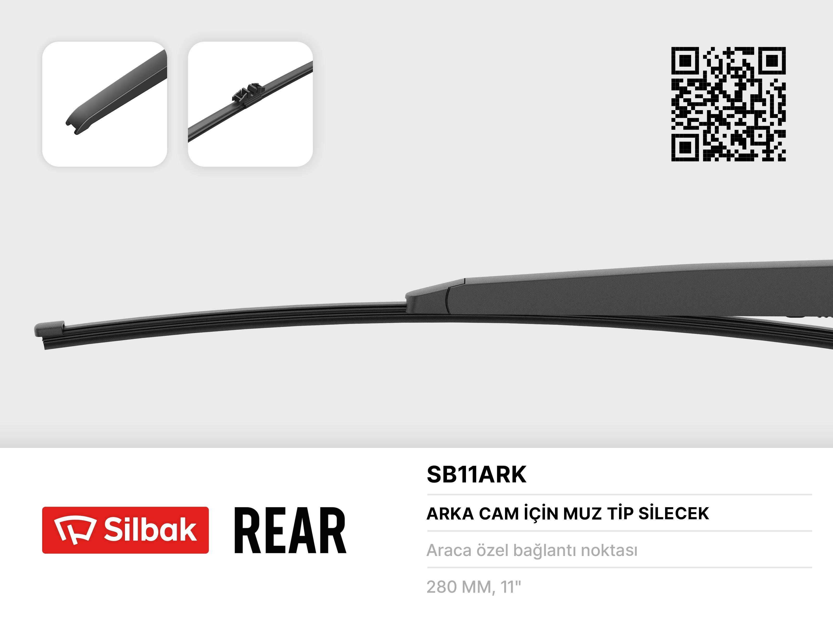 Ford Kuga 2013-2022 Arka Silecek Süpürgesi SİLBAK Marka