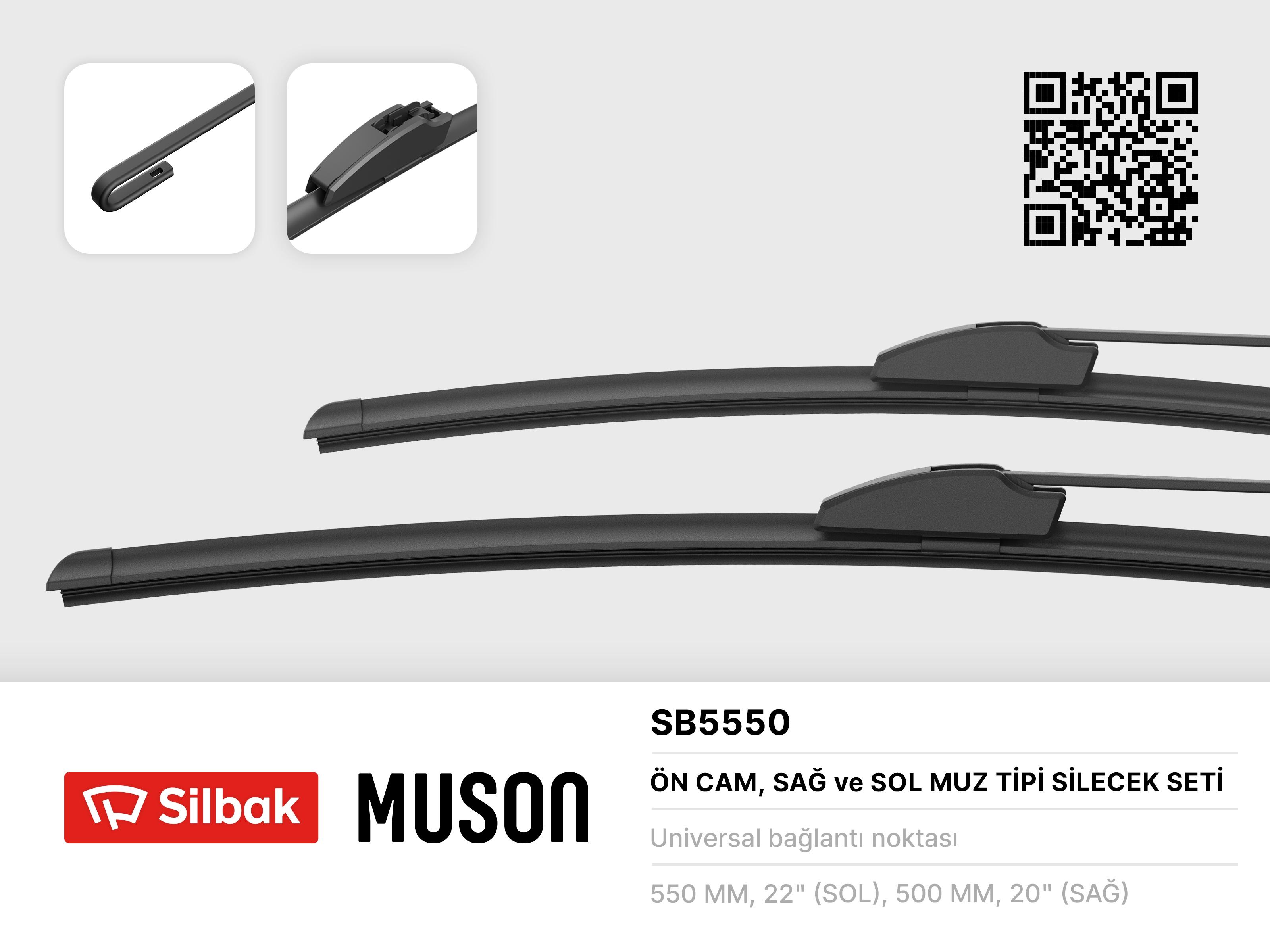 Ford Connect 2002-2013 Ön Silecek Süpürgesi Muz Tipi Silbak Marka