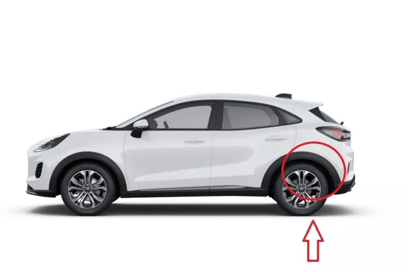 Ford Puma 2020- Arka Çamurluk Ağız Bakaliti Sol