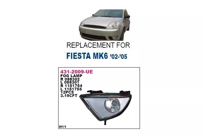 Ford Fiesta 2002-2006 Sis Farı Komple - SOL DEPO 