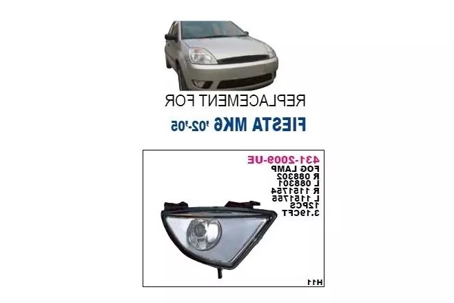 Ford Fiesta 2002-2006 Sis Farı Komple - Sağ DEPO 
