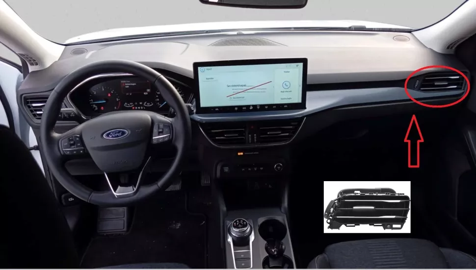 Ford Focus 2018-2025 Kalorifer Izgarası Sağ ORJ