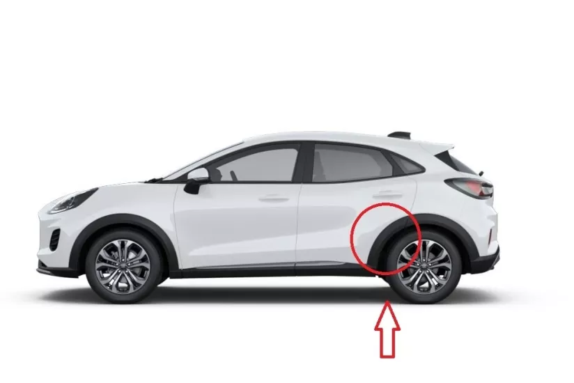 Ford Puma 2020- Arka Çamurluk Ağız Bakaliti Sol