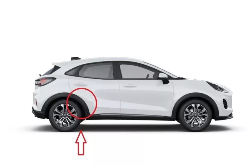 Ford Puma 2020- Arka Çamurluk Ağız Bakaliti Sağ 