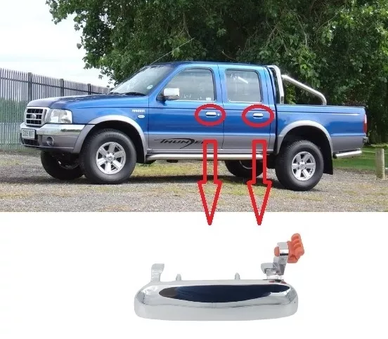 Ford Ranger 1998-2006 Ön ve Arka Sol Dış Kapı Kolu