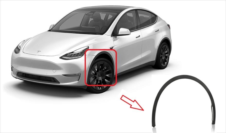 Tesla Model Y Ön Sol Çamurluk Ağız Bakaliti