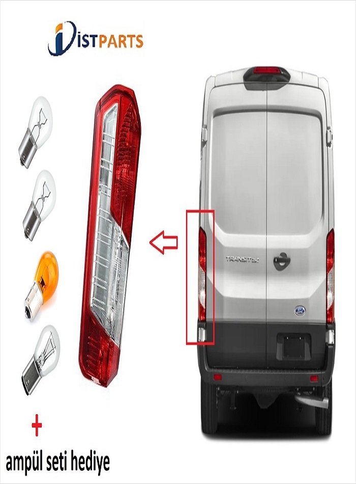 Ford Transit 2014 - 2023 Stop Lambası Sol + Ampül Seti Hediyeli İSTPARTS Marka