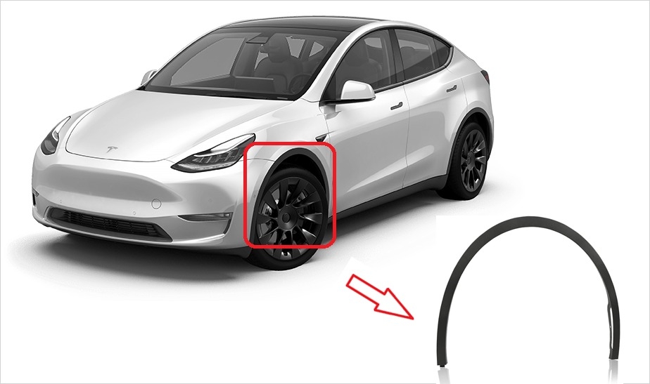 Tesla Model Y 2020-2024 Ön Sol Çamurluk Ağız Bakaliti İSTPARTS Marka